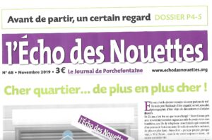 Actualités L'Écho des Nouettes, le journal du quartier de Porchefontaine édité par le SDIP